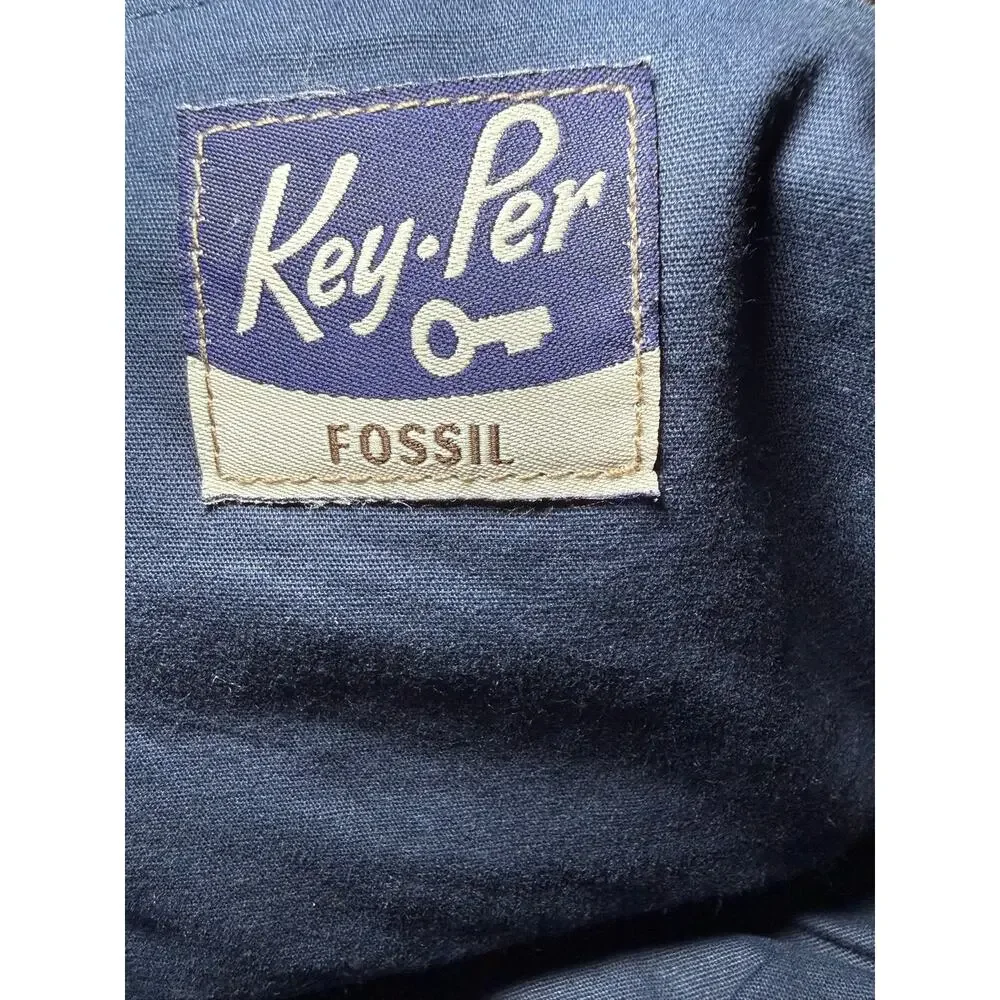 Fossil Key-Per Purple Boho Floral Quilted Messenger Shoulder Bag - Picture 8 of 8